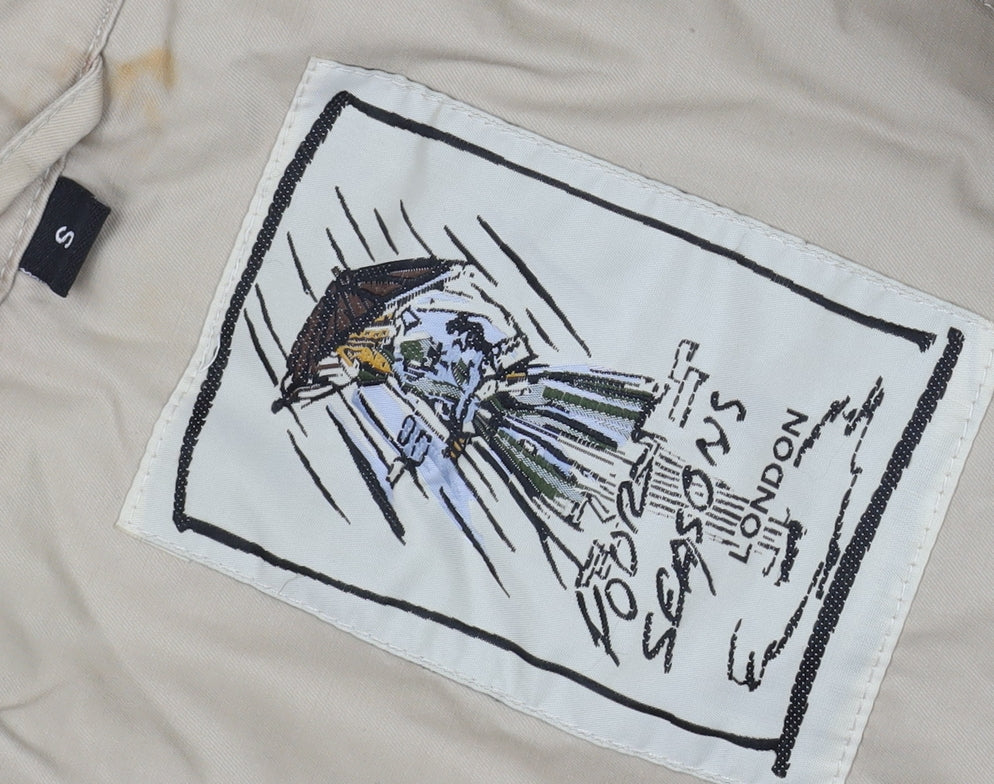 Four Seasons Women's Beige Mid-Length Collared Coat