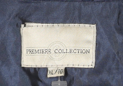 Mens UK Size XL Premiere Collection Blue Rain Coat