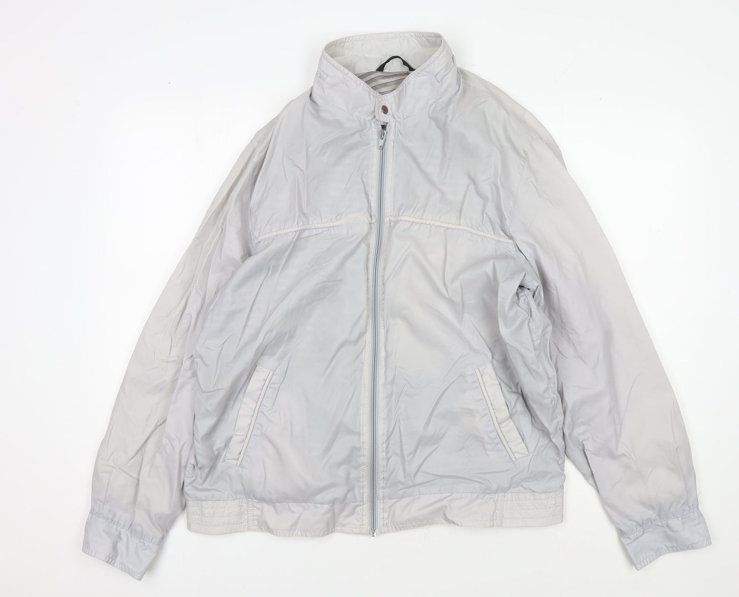 Mens UK Size L BHS Grey Windbreaker Coat