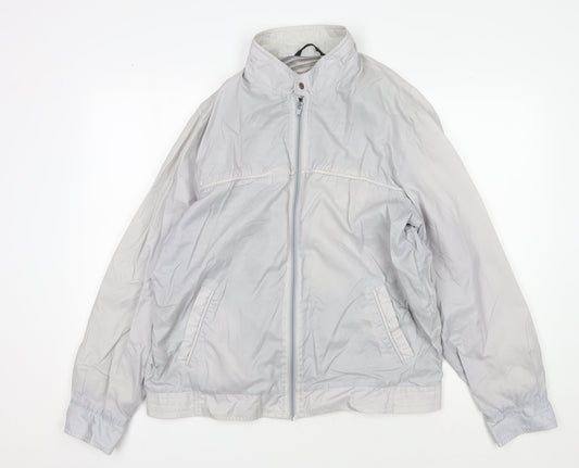 Mens UK Size L BHS Grey Windbreaker Coat