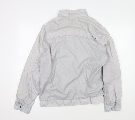 Mens UK Size L BHS Grey Windbreaker Coat