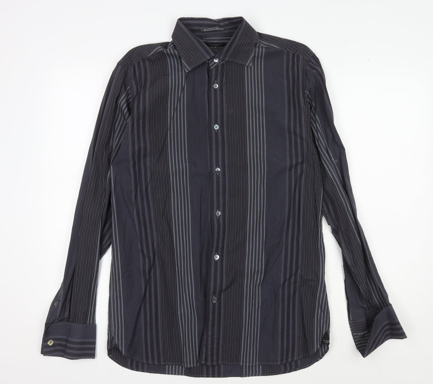 Ted Baker Men's Black Striped Dress Shirt M
