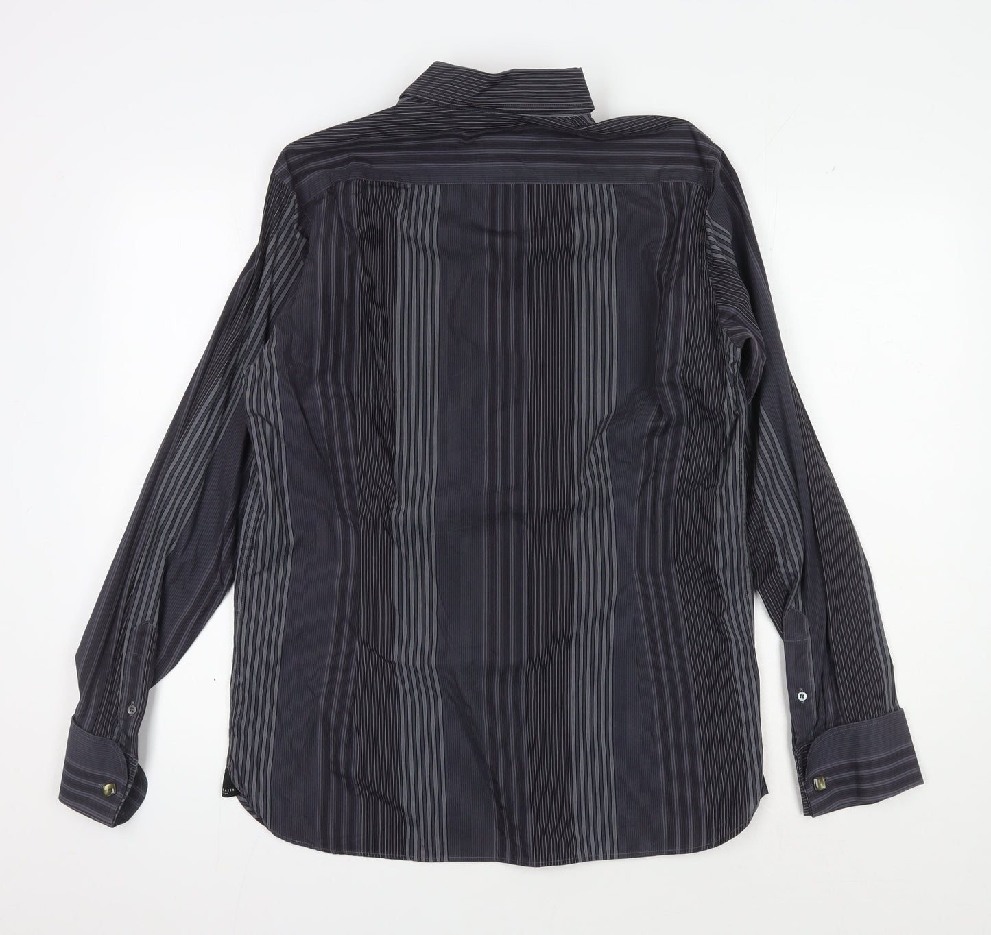 Ted Baker Men's Black Striped Dress Shirt M