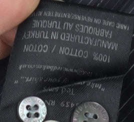 Ted Baker Men's Black Striped Dress Shirt M