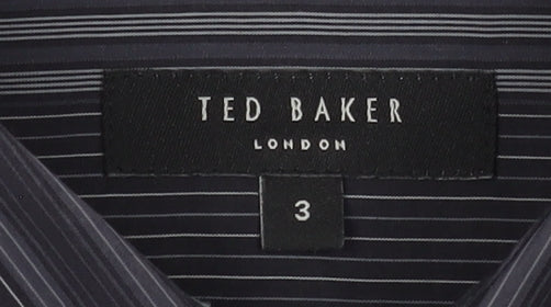 Ted Baker Men's Black Striped Dress Shirt M