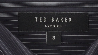 Ted Baker Men's Black Striped Dress Shirt M