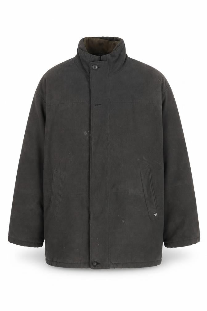 Mens UK Size L Aldon Black Overcoat