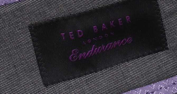 Mens UK Size 38 Ted Baker Regular Grey Suit Jacket