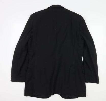 Mens UK Size 42 Moss Bros Regular Black Suit Tuxedo