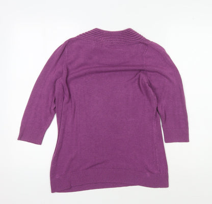 Alexon Women's Purple Knit Pullover Jumper - Size L