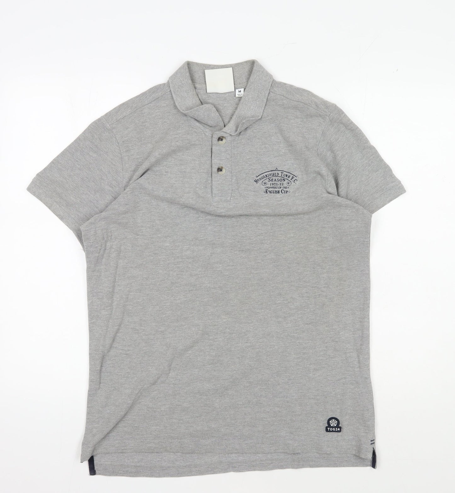 TOG24 Grey Men's M Polo Shirt, Short Sleeve, Casual