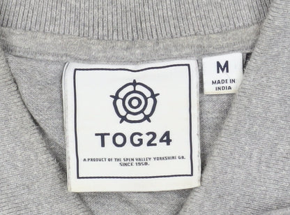 TOG24 Grey Men's M Polo Shirt, Short Sleeve, Casual