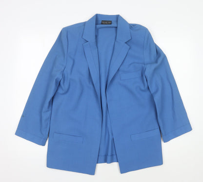 Jacques Vert Women's Blue Blazer Size 12 - Classic Style