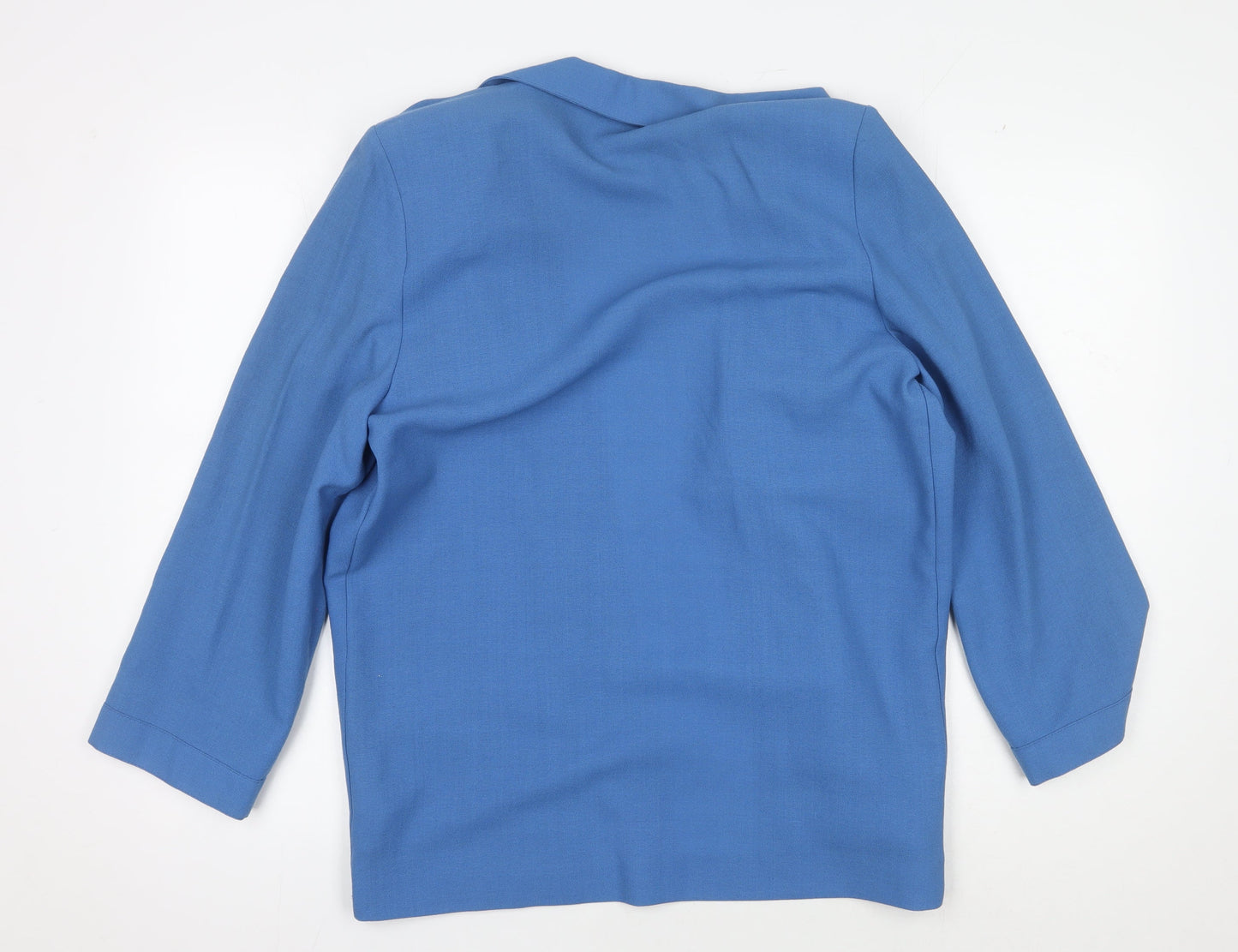 Jacques Vert Women's Blue Blazer Size 12 - Classic Style