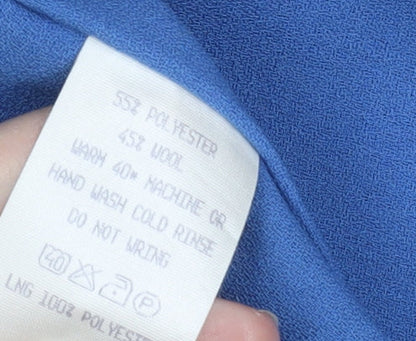 Jacques Vert Women's Blue Blazer Size 12 - Classic Style