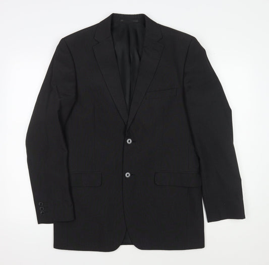 Mens UK Size 38 Thomas Nash Regular Black Suit Jacket