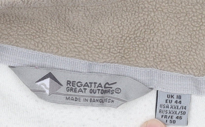 Regatta Women's Ivory Pullover Sweatshirt, Size 18, Fleece