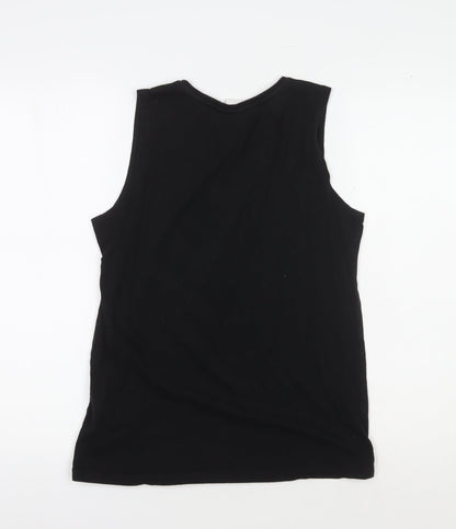 Unisex Adults UK Size 10 Harry Potter Black Basic Tank