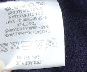 Eastex Women's Black Cardigan, Size 10 - V-Neck, Long Sleeve