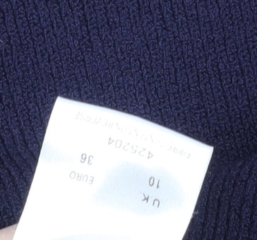 Eastex Women's Black Cardigan, Size 10 - V-Neck, Long Sleeve