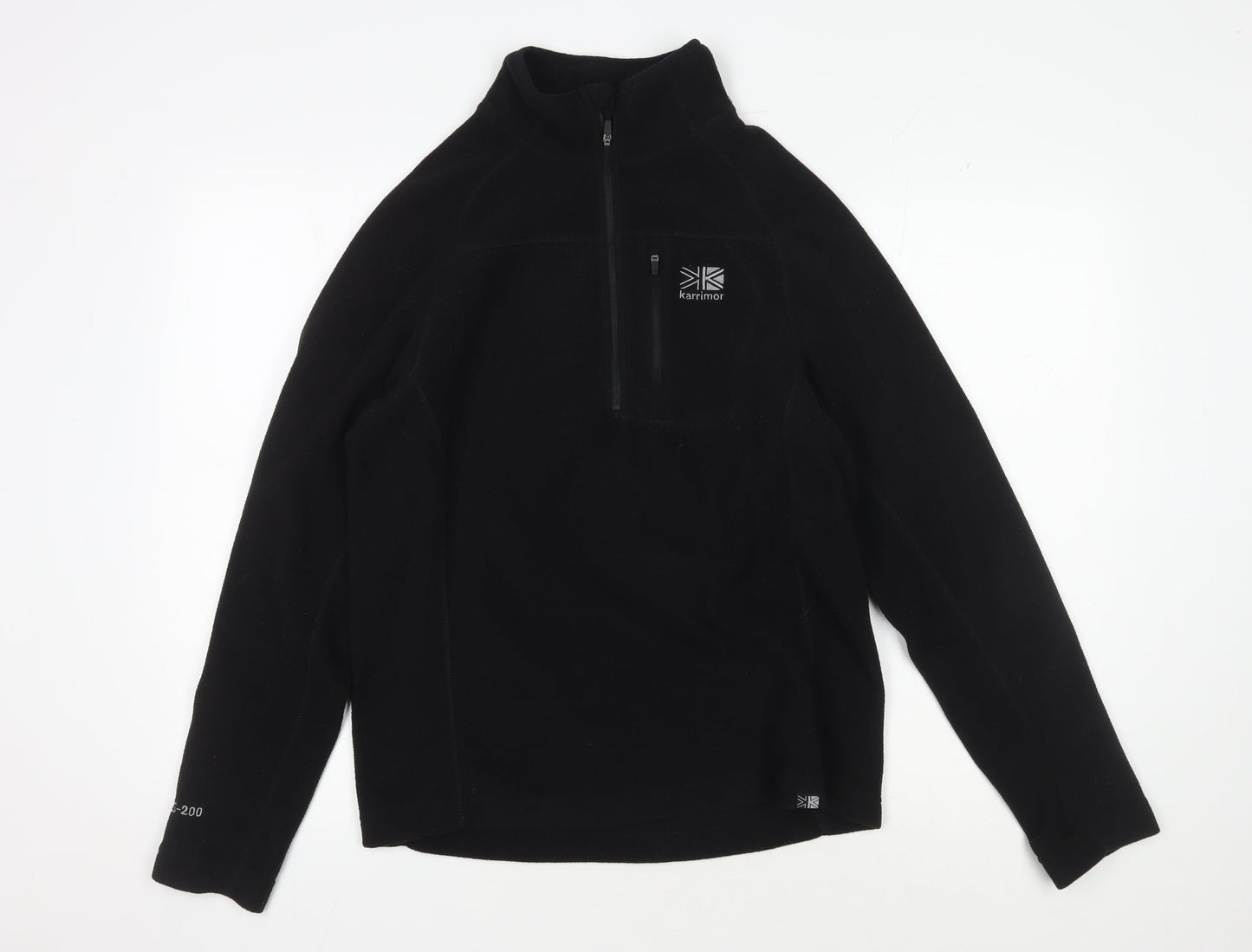 Mens UK Size XS Karrimor Black 1/4 Zip Sweatshirt