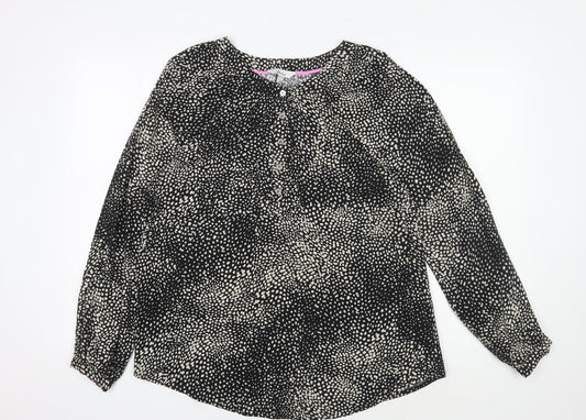 Womens UK Size 10 Joules Black  Blouse
