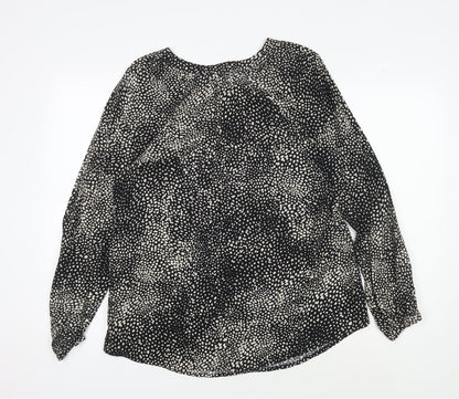 Womens UK Size 10 Joules Black  Blouse