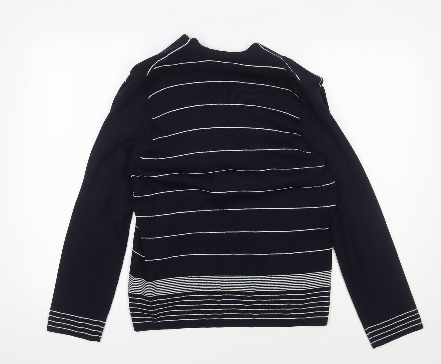 Eastex Women's Blue Striped Cardigan Size 10