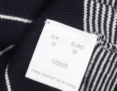 Eastex Women's Blue Striped Cardigan Size 10