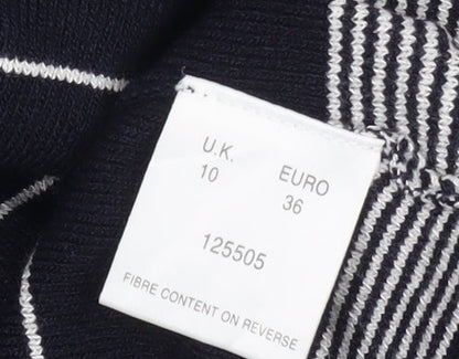 Eastex Women's Blue Striped Cardigan Size 10