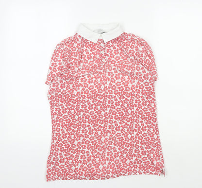Womens UK Size 10 Laura Ashley Red Basic Blouse