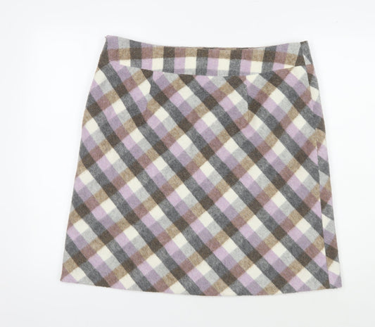 Laura Ashley Women's Multicoloured A-Line Skirt Size 16