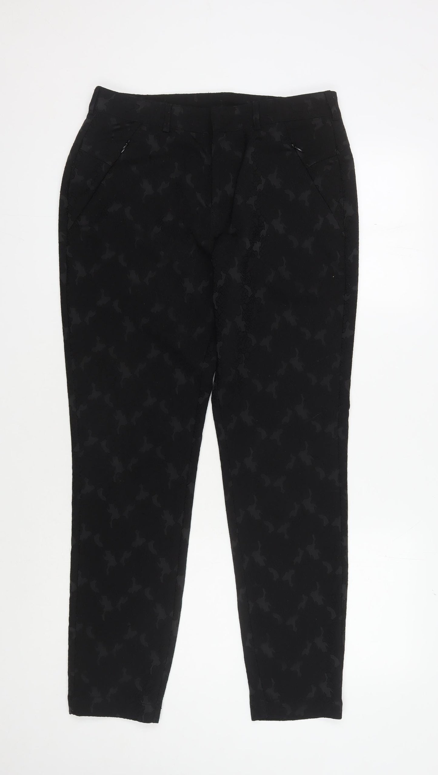 Womens UK Size 12 RJR John Rocha Regular Fit  Black Trousers