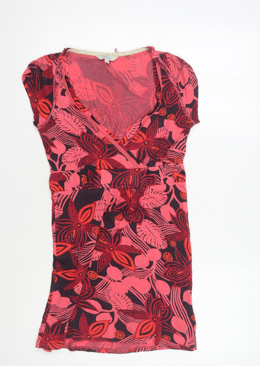 Fat Face Women's Floral Shift Dress, Size 8, Multicoloured