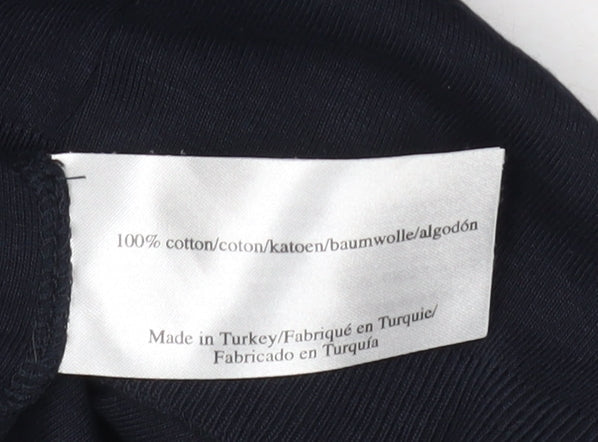 Laura Ashley Women’s Black Cotton Long Sleeve T-Shirt