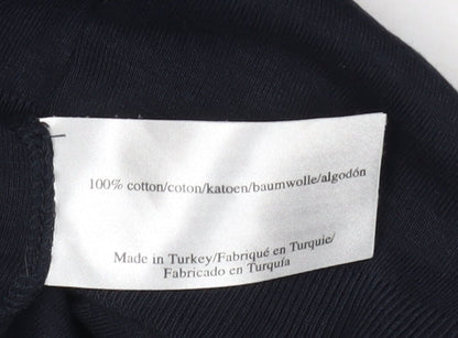 Laura Ashley Women’s Black Cotton Long Sleeve T-Shirt