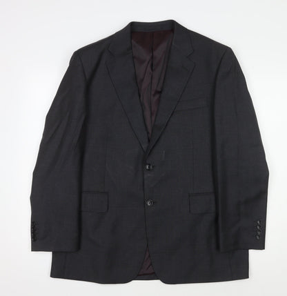 Mens UK Size 42 Chester Barrie Regular Black Suit Jacket