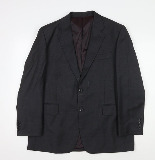 Mens UK Size 42 Chester Barrie Regular Black Suit Jacket