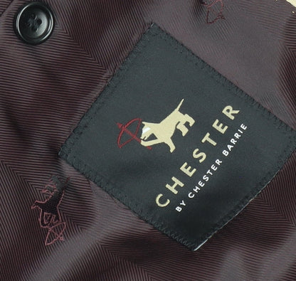 Mens UK Size 42 Chester Barrie Regular Black Suit Jacket