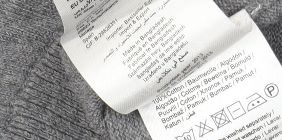 Jack & Jones Men’s Grey Crew Neck Pullover Jumper M