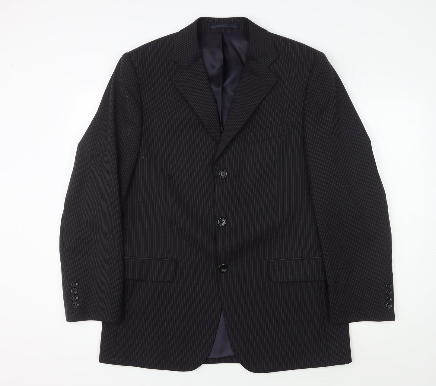 Mens UK Size 40 Jaeger Regular Black Suit Jacket