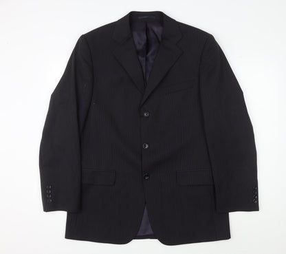 Mens UK Size 40 Jaeger Regular Black Suit Jacket