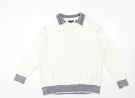 Ted Baker Men's White Pullover Jumper Size 6