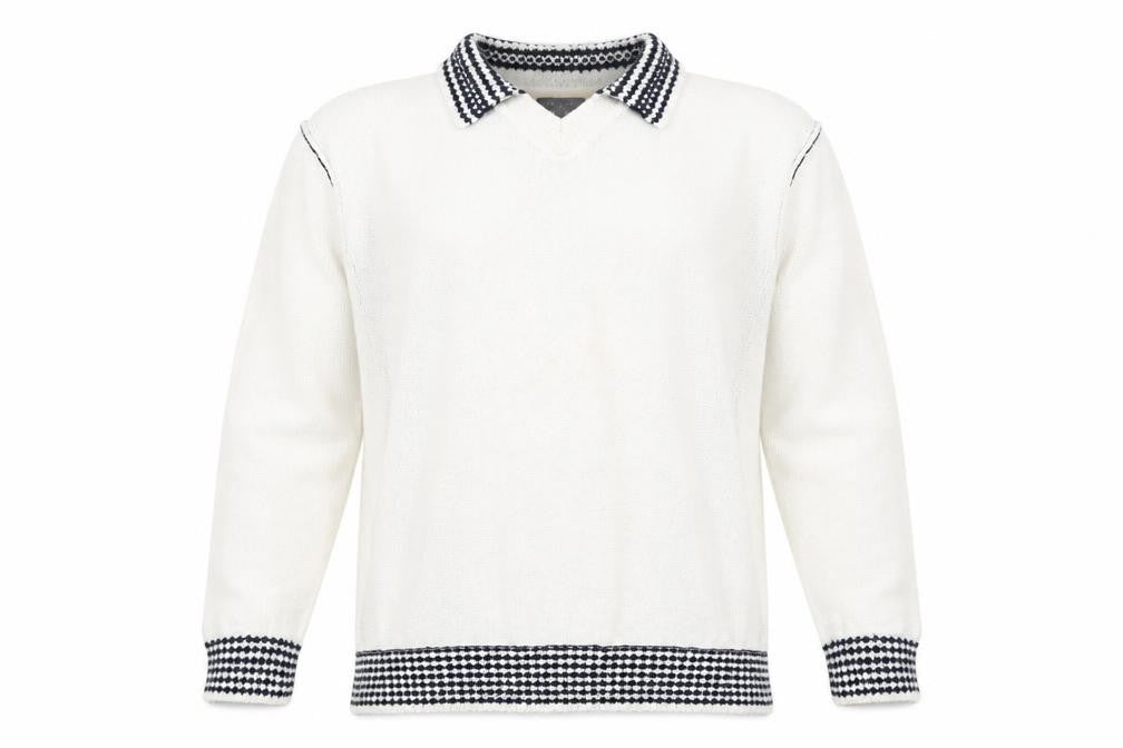 Mens UK Size 6 Ted Baker White Pullover Jumper
