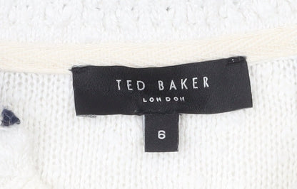 Ted Baker Men's White Pullover Jumper Size 6