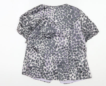 Womens UK Size 10 Eastex Grey  Blouse