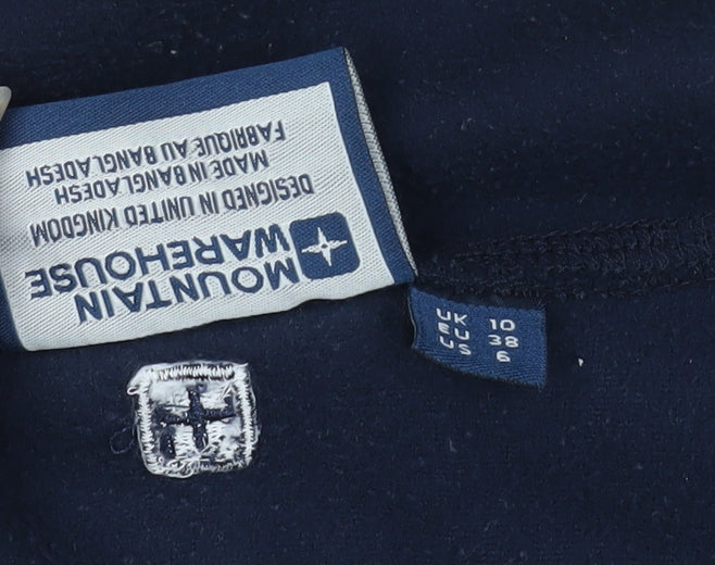 Womens UK Size 10 Mountain Warehouse Blue Basic Jacket