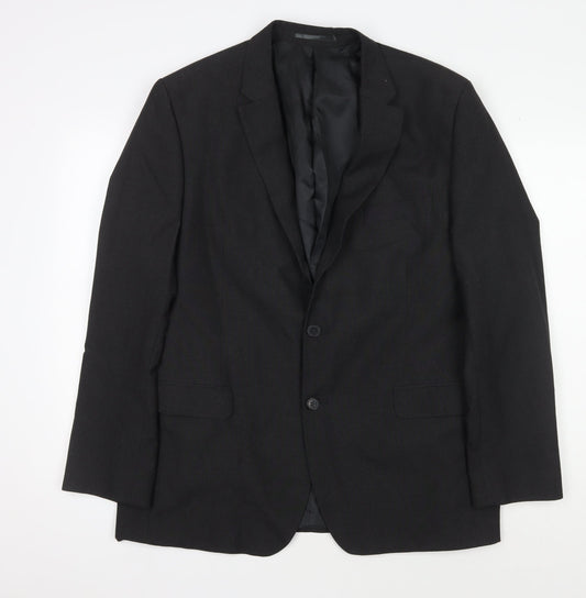 Mens UK Size 44 Thomas Nash Regular Black Suit Jacket