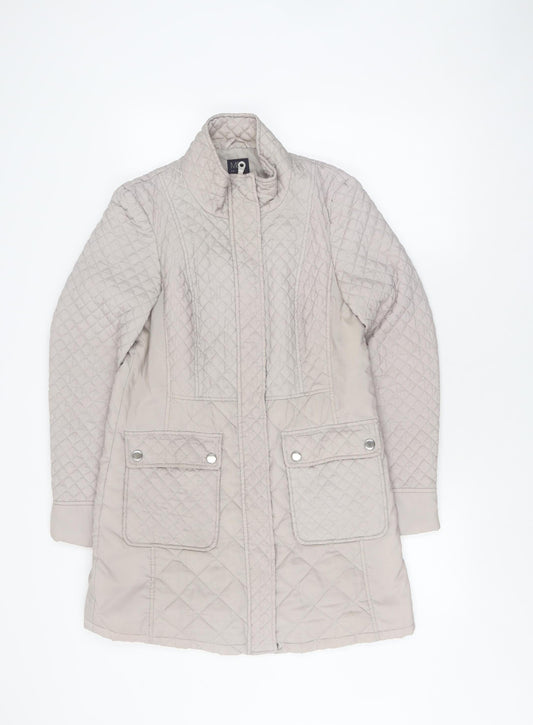 Womens UK Size 8 Marks and Spencer Beige Quilted Coat