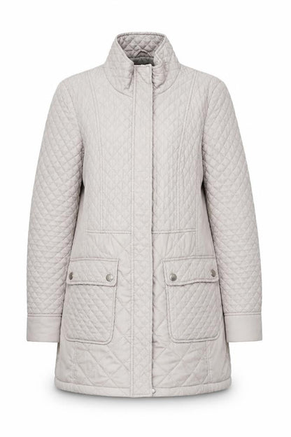 Womens UK Size 8 Marks and Spencer Beige Quilted Coat